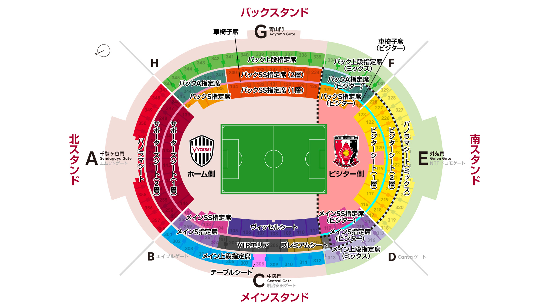 スタジアム座席図