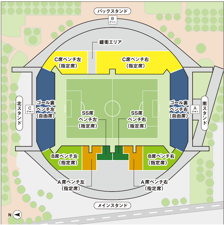 天皇杯座席図