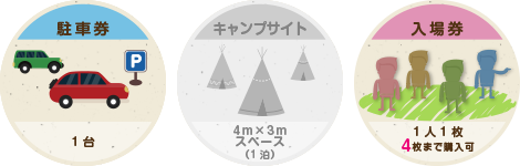 駐車場付き 入場券